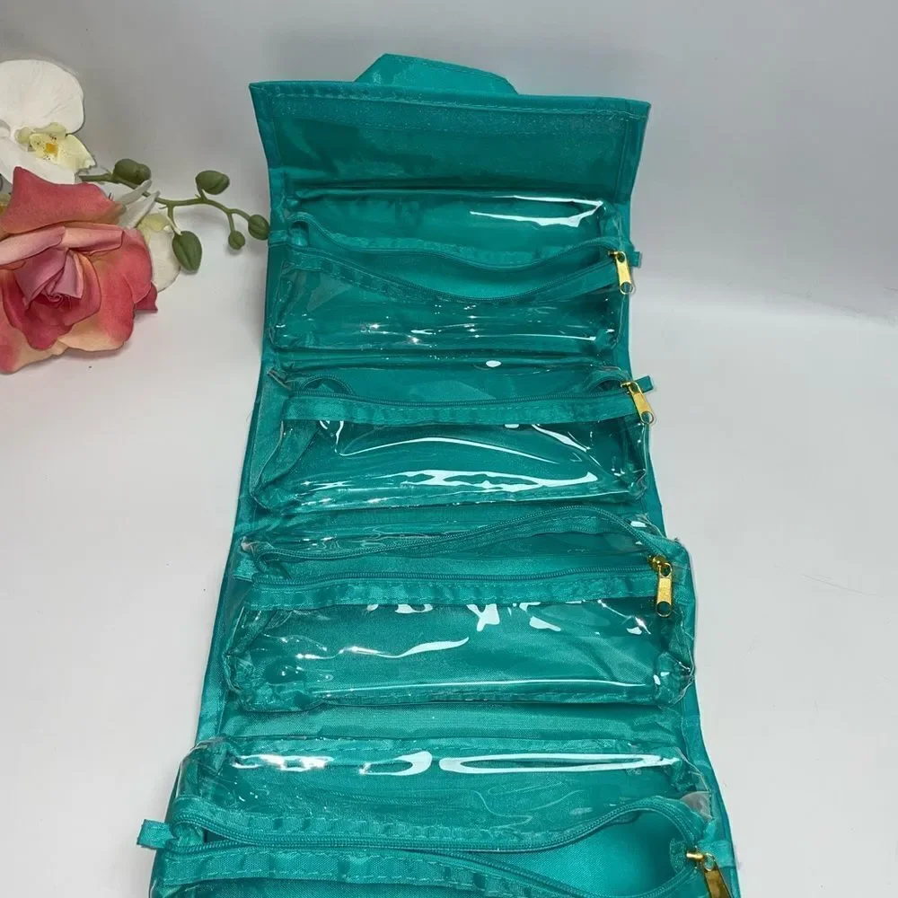 Joy Mangano Teal Women's Toiletries Travel Bag